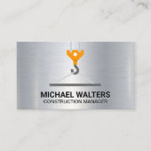 Carte De Visite Construction de grue à treuil (Devant)