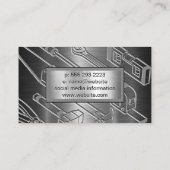 Carte De Visite Construction de grue à treuil | Camion de construc (Dos)