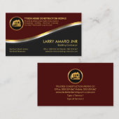 Carte De Visite Construction de la construction de l'onduleur méta (Devant / Derrière)