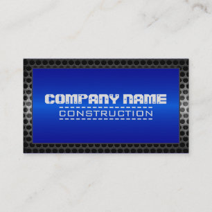 Carte De Visite Construction de la frontière métallique Élégan