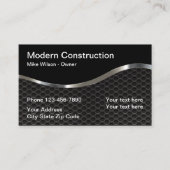 Carte De Visite Construction de la lunette métallique cool (Devant)