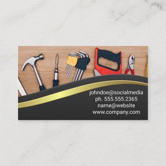 Carte De Visite Construction de la maison | Entrepreneur général (Dos)