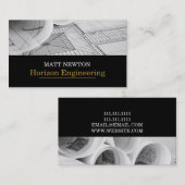 Carte De Visite Construction de l'entrepreneur en architecture (Devant / Derrière)