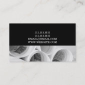 Carte De Visite Construction de l'entrepreneur en architecture (Dos)