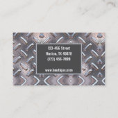 Carte De Visite Construction de l'entrepreneur en construction méc (Dos)