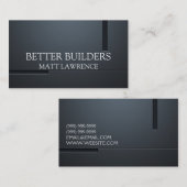 Carte De Visite Construction de l'entrepreneur général (Devant / Derrière)