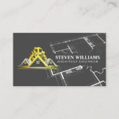 Carte De Visite Construction de l'entrepreneur général | Plan dire (Devant)