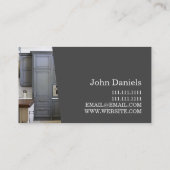 Carte De Visite Construction de l'entrepreneur pour l'assainisseme (Dos)