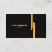 Carte De Visite Construction de Logo Jaune et Noir Personnalisé (Dos)