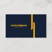 Carte De Visite Construction de logos Jaune et Bleu personnalisés (Dos)