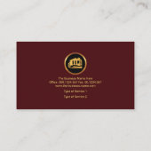 Carte De Visite Construction de l'usine Gold Wave de couche gris r (Dos)