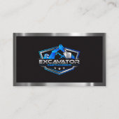 Carte De Visite Construction de machines lourdes de l'excavateur (Devant)
