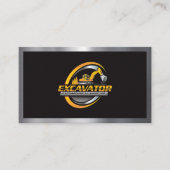 Carte De Visite Construction de machines lourdes de l'excavateur (Devant)