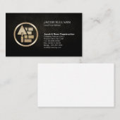 Carte De Visite Construction de maçonnerie en brique de pierre Mas (Devant / Derrière)