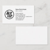 Carte De Visite Construction de maçonnerie en brique de pierre Mas (Devant / Derrière)