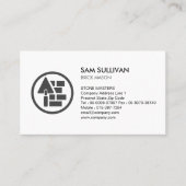 Carte De Visite Construction de maçonnerie en brique de pierre Mas (Devant)