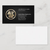 Carte De Visite Construction de maçonnerie en brique de pierre Mas (Devant / Derrière)