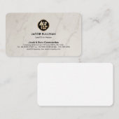 Carte De Visite Construction de maçonnerie en brique de pierre Mas (Devant / Derrière)