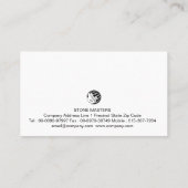 Carte De Visite Construction de maçonnerie en brique de pierre Mas (Dos)