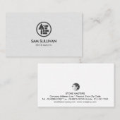 Carte De Visite Construction de maçonnerie en brique de pierre Mas (Devant / Derrière)