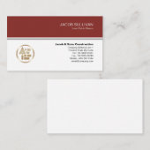 Carte De Visite Construction de maçonnerie en brique de pierre Mas (Devant / Derrière)