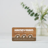 Carte De Visite Construction de maison en bois (Debout devant)