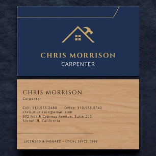 Carte De Visite Construction de Maison Menuiserie Charpente