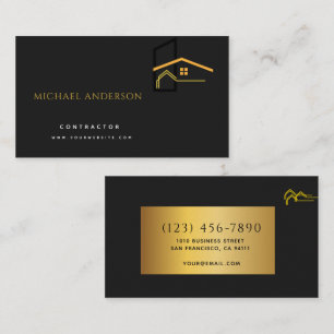 Carte De Visite Construction de maison minimaliste Luxe Entreprise