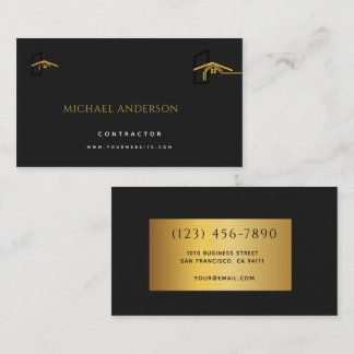 Carte De Visite Construction de maison minimaliste Luxe Entreprise