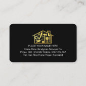 Carte De Visite Construction de maison sur métal (Dos)
