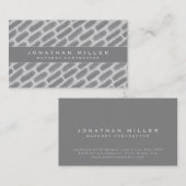 Carte De Visite Construction de maisons | Maçonnerie | Briques gri (Devant / Derrière)