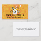 Carte De Visite Construction de maisons | Outils de construction (Devant / Derrière)