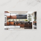 Carte De Visite Construction de maisons sur mesure pour une cuisin (Devant)