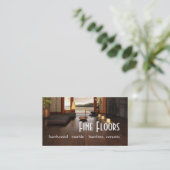 Carte De Visite Construction de marbre en bois dur au sol (Debout devant)