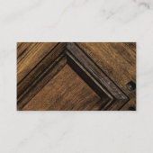 Carte De Visite construction de menuiserie de bois ou autre (Dos)