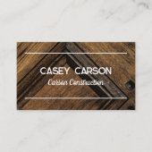Carte De Visite construction de menuiserie de bois ou autre (Devant)
