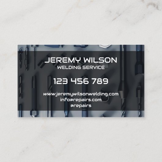 Carte De Visite Construction de menuiserie de menuiserie moderne (Dos)