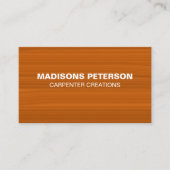 Carte De Visite Construction de menuiserie en bois moderne (Devant)