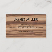 Carte De Visite Construction de menuiserie professionnelle tendanc (Dos)