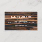 Carte De Visite Construction de menuiserie professionnelle tendanc (Dos)