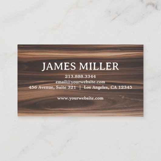 Carte De Visite Construction de menuiserie professionnelle tendanc (Dos)