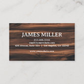 Carte De Visite Construction de menuiserie professionnelle tendanc (Dos)