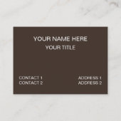 Carte De Visite Construction de menuiseries (Dos)