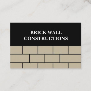 Carte De Visite Construction de mur en brique