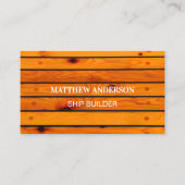 Carte De Visite Construction de navires de bois photo code QR (Devant)