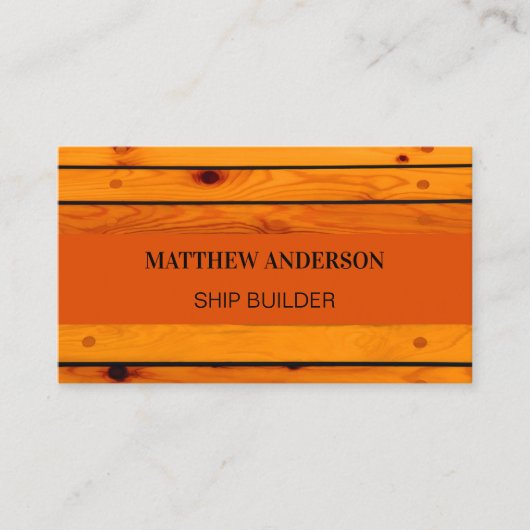 Carte De Visite Construction de navires de bois photo code QR (Devant)