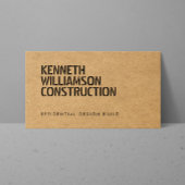 Carte De Visite Construction de panneaux de particules tendus en g