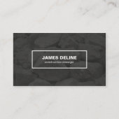 Carte De Visite Construction de police en noir blanc (Devant)