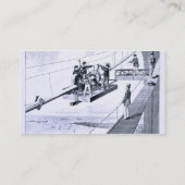 Carte De Visite Construction de pont de Brooklyn, New York (litho) (Dos)