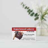 Carte De Visite Construction de réparation de maison de bricoleur (Debout devant)